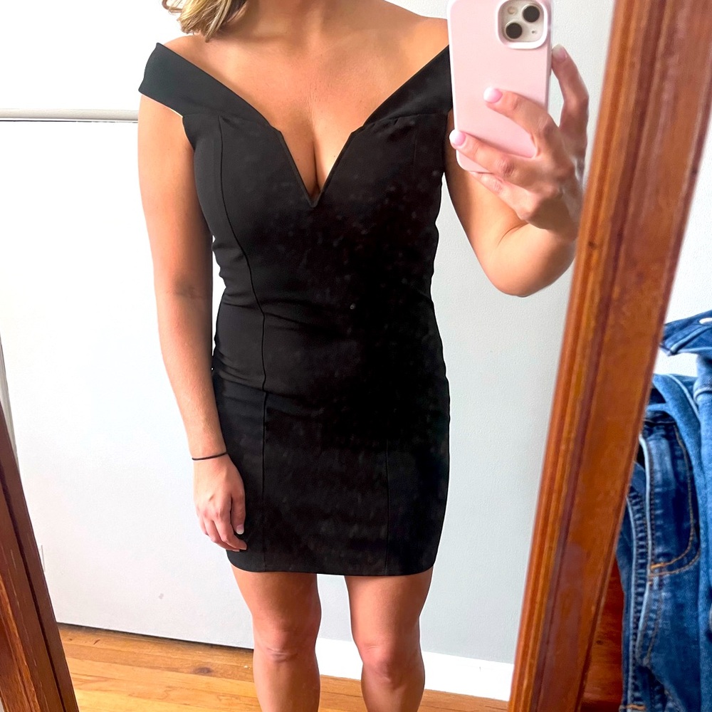 Black cocktail dress